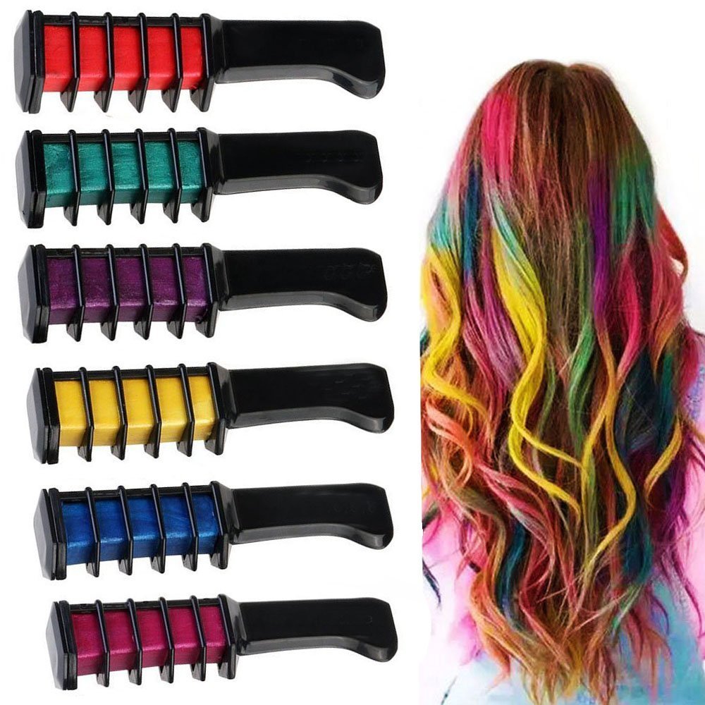 Hair chalk is great for creating a lighter color in your hair.