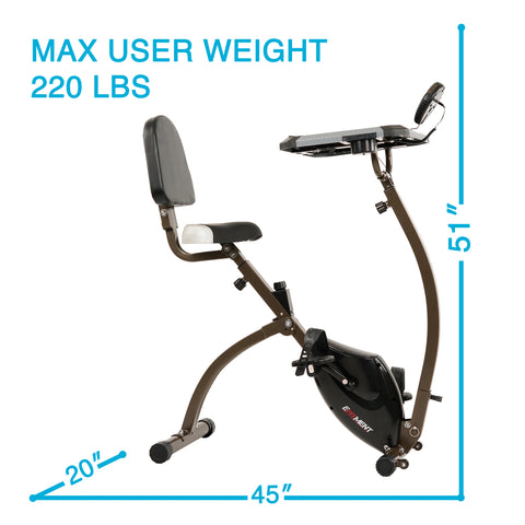 recumbent desk bike