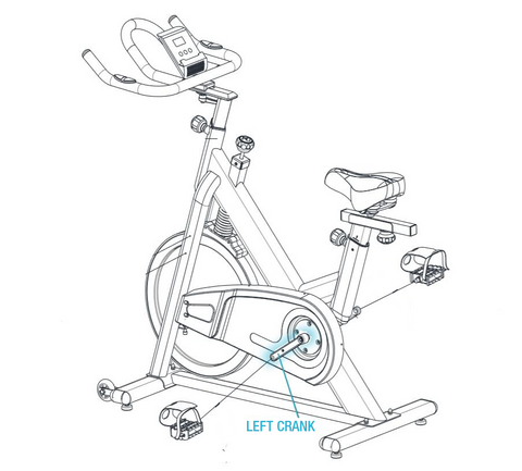 exercise bike crank arm replacement