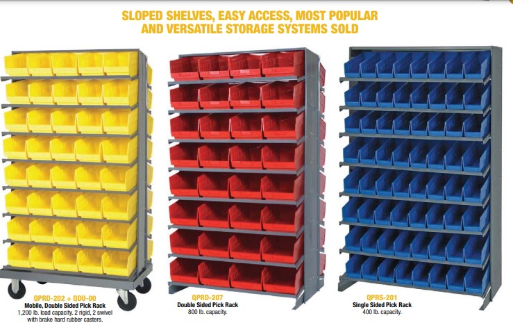 Shelf Bins Sloped Shelving Units, Shelf Bin Sloped Shelving Systems, Pick  Racks