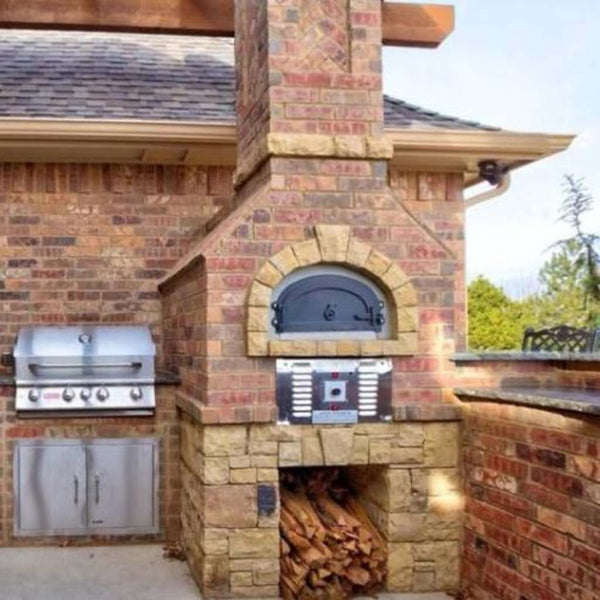 Chicago Brick Oven CBO 750 Hybrid Pizza Oven DIY Kit Brick Back Porch Custom Installation