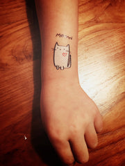 Les Tatoues Tatouages Temporaires Le Petit Chat Ambum Creations