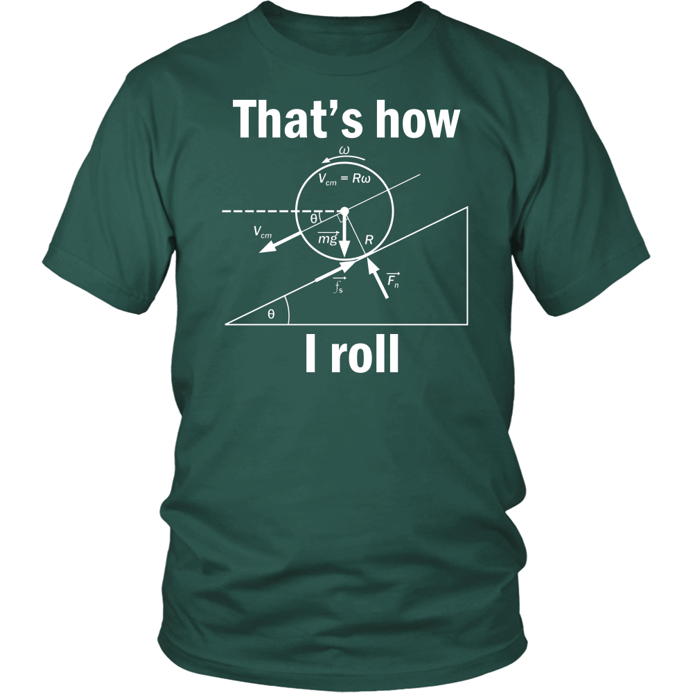 Funny Science Physics That How I Roll Women Men T-Shirts Gift - ChiliPrints