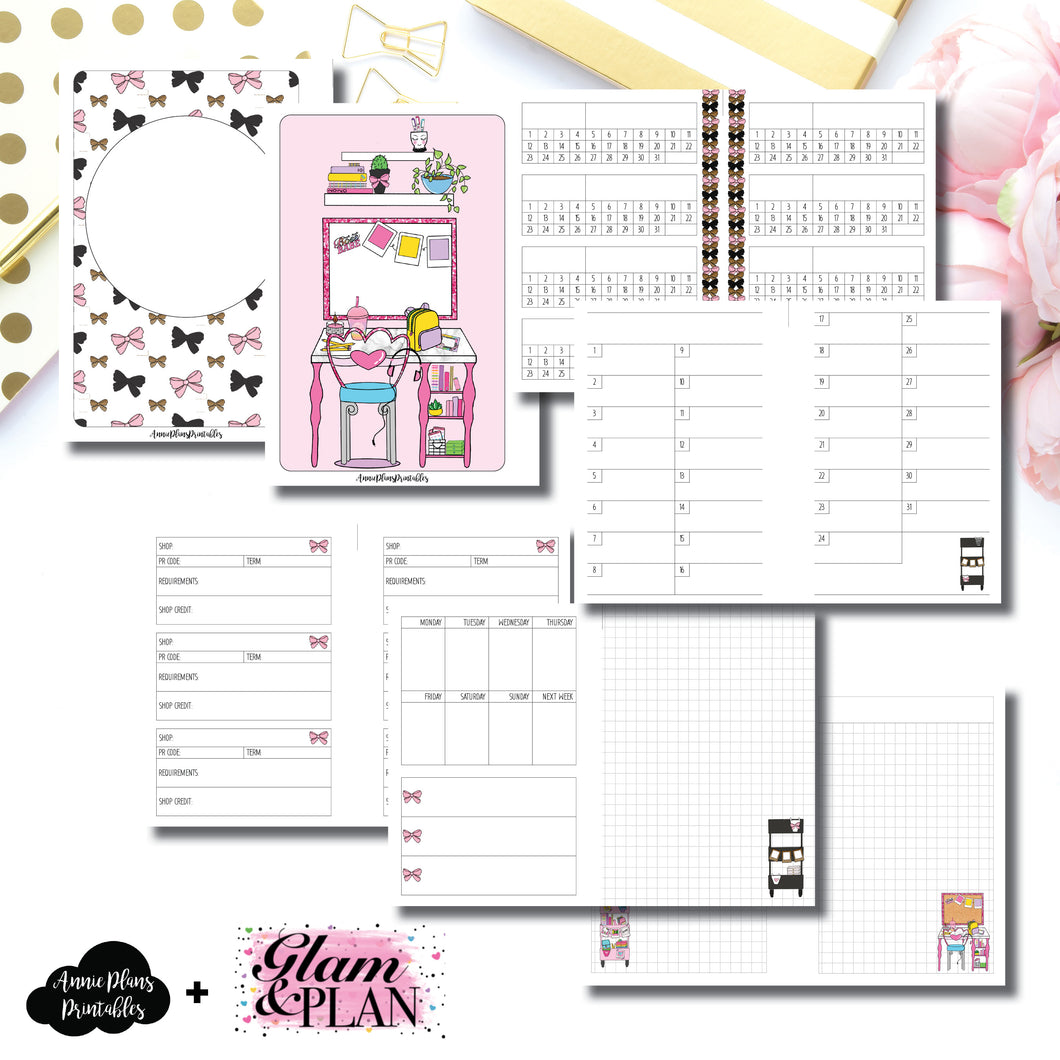 A6 Rings Size Pr Tracker Insert Collaboration Bundle With Glam A P Annieplansprintables Llc