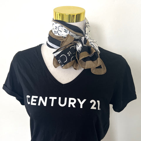 Wordmark Silk Square Scarf – Century 21 Promo Shop USA