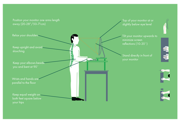 Ergonomic Standing Desk Setup