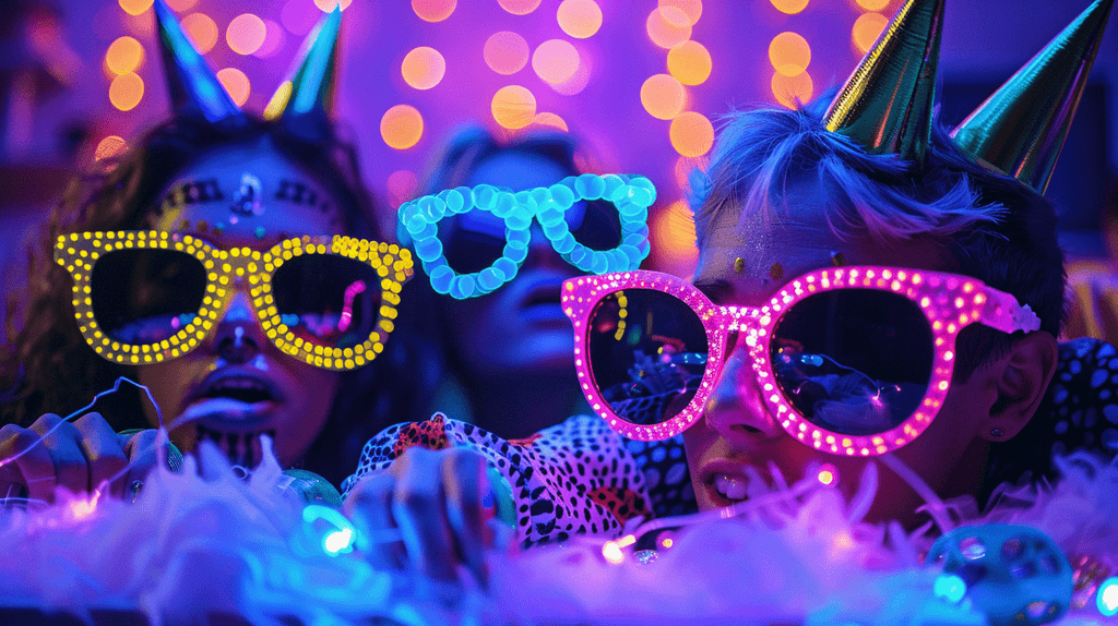 neon theme birthday party