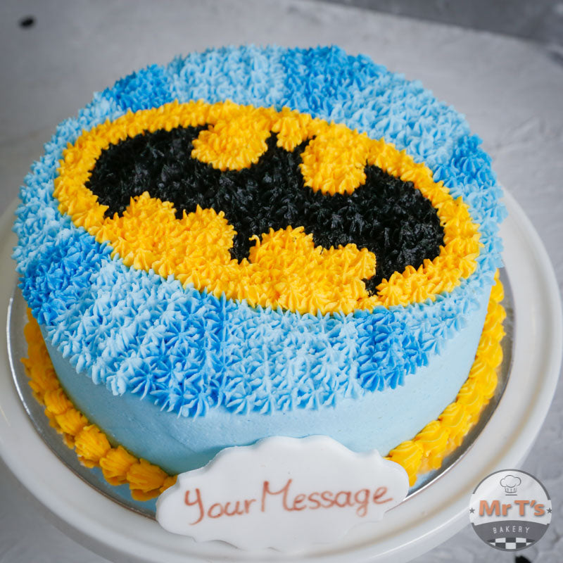 Batman Round Cake - Mr T's Bakery