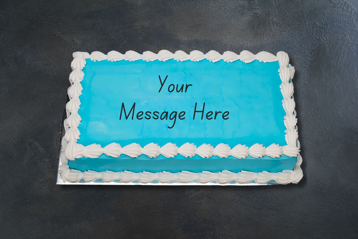 Chocolate “Happy Birthday” Cake with Sprinkles and Warm Colors (VG): 1/4  Sheet | Port Chester | Whole Foods Market