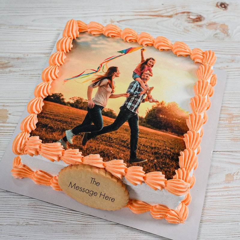 Rectangle Cake With Edible Image - Mr T's Bakery