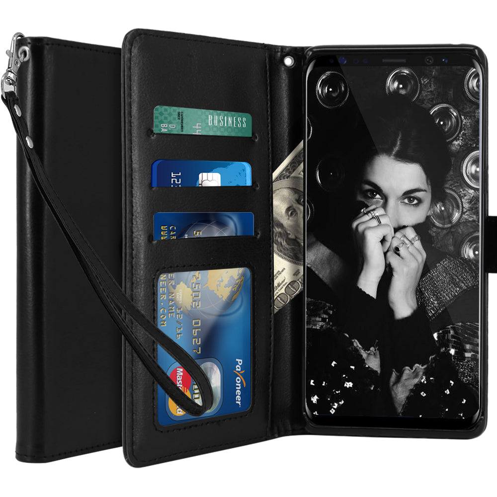 ipulse leather wallet case note 8