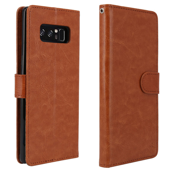 ipulse leather wallet case note 8