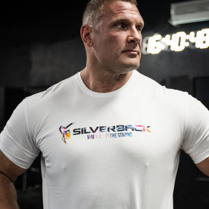 Silverback Gymwear Mens Primal T-shirt - White Front