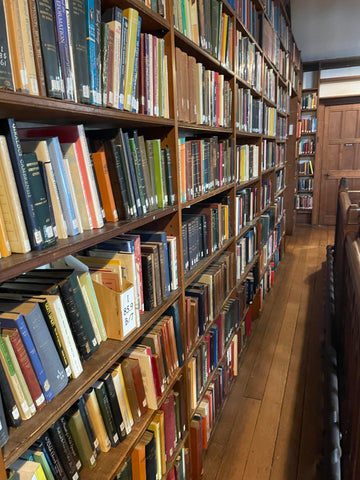 Gladstone's library shelves