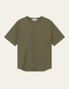 Les Deux MEN Barry Baseball Jersey SS Shirt Shirt 550550-Surplus Green