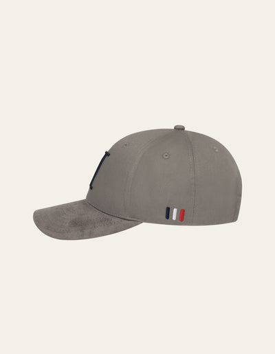 Les Deux CO-LAB Baseball Cap Encore Suede SMU Cap 345460-Light Grey/Dark Navy