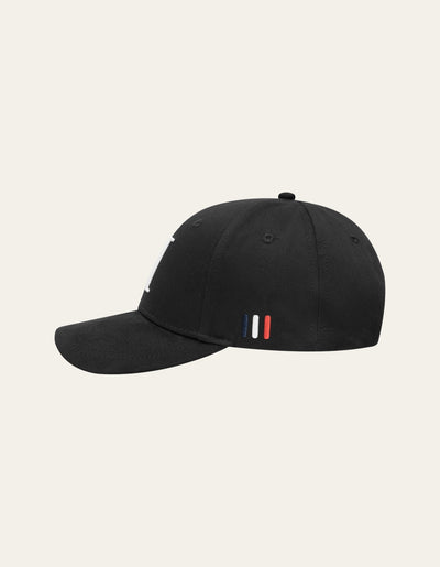 Les Deux MEN Baseball Cap Suede II Cap 100201-Black/White