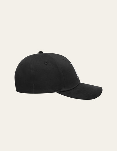 Les Deux MEN Baseball Cap Suede II Cap 100201-Black/White