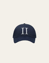 Les Deux MEN Baseball Cap Suede II Cap 460201-Dark Navy/White