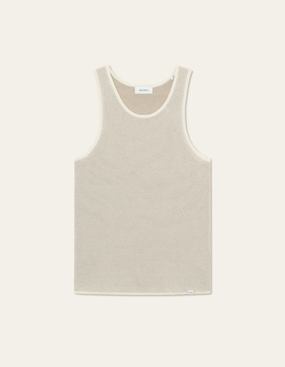 Les Deux MEN Bateman Knit Tank top Knitwear 215215-Ivory