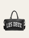 Les Deux MEN Blake Leather Weekend bag Bags 100218-Black/Light Ivory