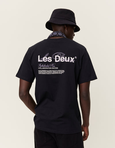 Les Deux CO-LAB Brody KaDeWe T-shirt T-Shirt 100218-Black/Light Ivory