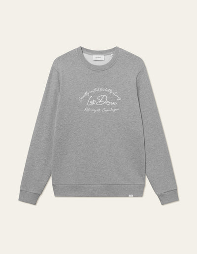 Les Deux MEN Camden Sweatshirt Sweatshirt 320201-Grey Melange/White