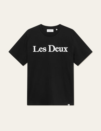 Les Deux MEN Charles T-Shirt T-Shirt 100201-Black/White