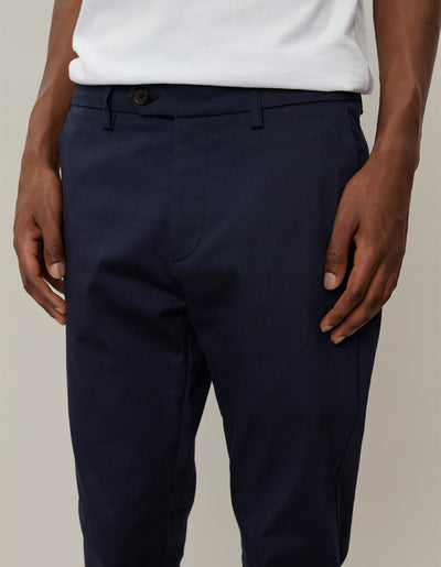 Les Deux MEN Como Cotton Suit Pants Pants 460460-Dark Navy