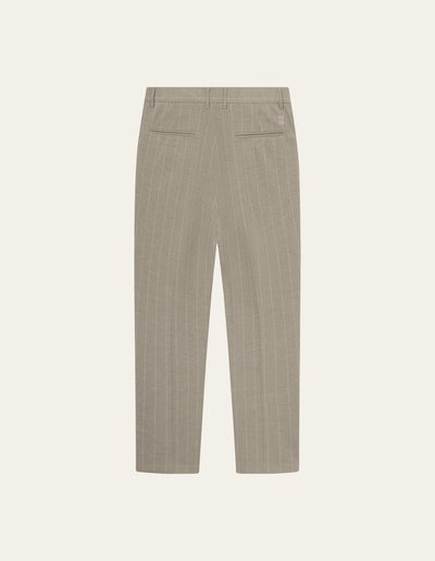Les Deux MEN Como Reg Twill Pinstripe Suit pants Pants 836215-Light Sand Melange/Ivory