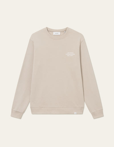 Les Deux MEN Copenhagen 2011 Sweatshirt Sweatshirt 817201-Light Desert Sand/White