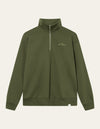 Les Deux MEN Crew Half-Zip Sweatshirt Sweatshirt 555550-Forest Green/Surplus Green