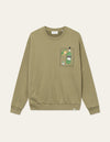 Les Deux MEN Dorian Sweatshirt Sweatshirt 550550-Surplus Green