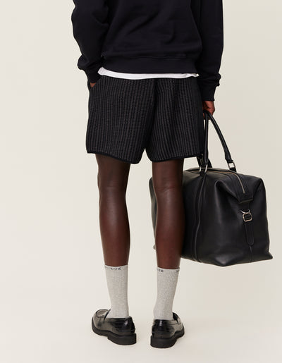 Les Deux CO-LAB Easton KaDeWe Knitted Shorts Shorts 100360-Black/Charcoal