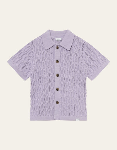 Les Deux Kids Garret Knitted Shirt Kids Knitwear 648648-Light Orchid