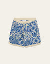 Les Deux MEN Joaquin Jacquard Shorts Shorts 218480-Light Ivory/Surf Blue