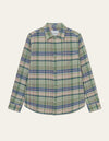 Les Deux MEN Kash Check Shirt Shirt 606565-Seashell/Vintage Green