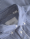 Les Deux MEN Kent Poplin Shirt Shirt 201480-White/Surf Blue