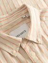 Les Deux MEN Kris Linen SS Shirt Shirt 215613-Ivory/Baked Papaya
