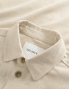 Les Deux MEN Layton Casual Slub Twill Overshirt Overshirt 215215-Ivory