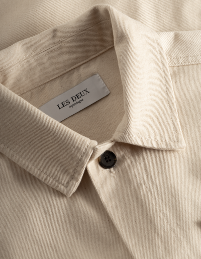 Les Deux MEN Layton Hybrid Shirt Overshirt 215215-Ivory