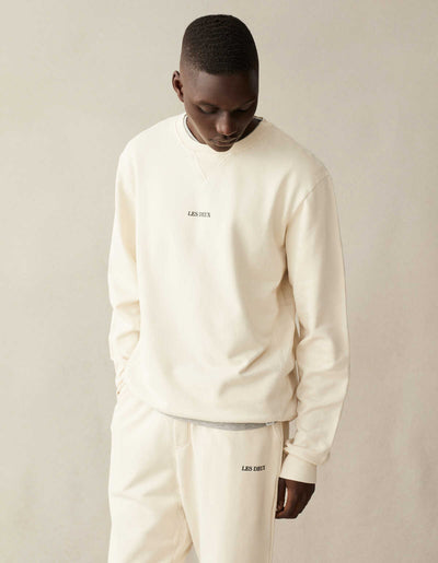 Les Deux MEN Lens Sweatshirt Sweatshirt 215100-Ivory/Black