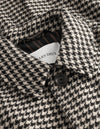 Les Deux MEN Maximilian Houndstooth Wool Coat Coat 817100-Light Desert Sand/Black