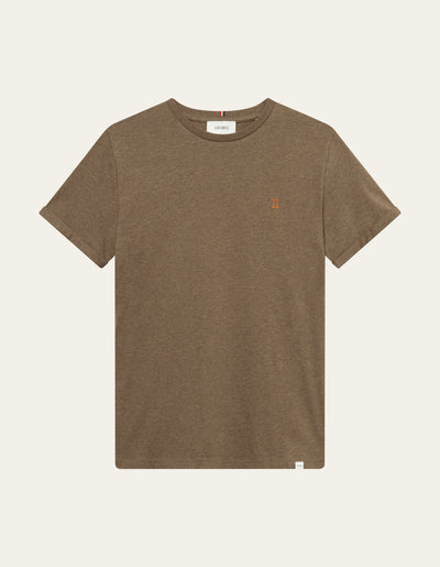 Les Deux MEN Nørregaard T-Shirt - Seasonal T-Shirt 857730-Walnut Melange/Orange