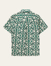 Les Deux MEN Ornament AOP Tencel SS Shirt Shirt 215565-Ivory/Vintage Green