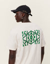 Les Deux MEN Ornament T-shirt T-Shirt 215565-Ivory/Vintage Green