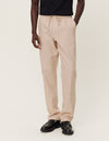 Les Deux MEN Patrick Linen Pants Pants 816100-Warm Sand/Black