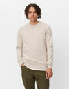 Les Deux MEN Piece Sweatshirt Sweatshirt 206045-Light Sand Melange/Ivory-Dark Sand