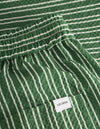 Les Deux MEN Stan Stripe Seersucker Swim Shorts Swimshorts 565218-Vintage Green/Light Ivory