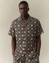 Les Deux MEN Tapestry SS Shirt Shirt 100550-Black/Surplus Green
